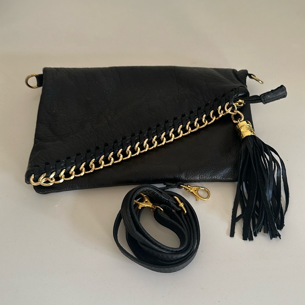 Italian leather clucth